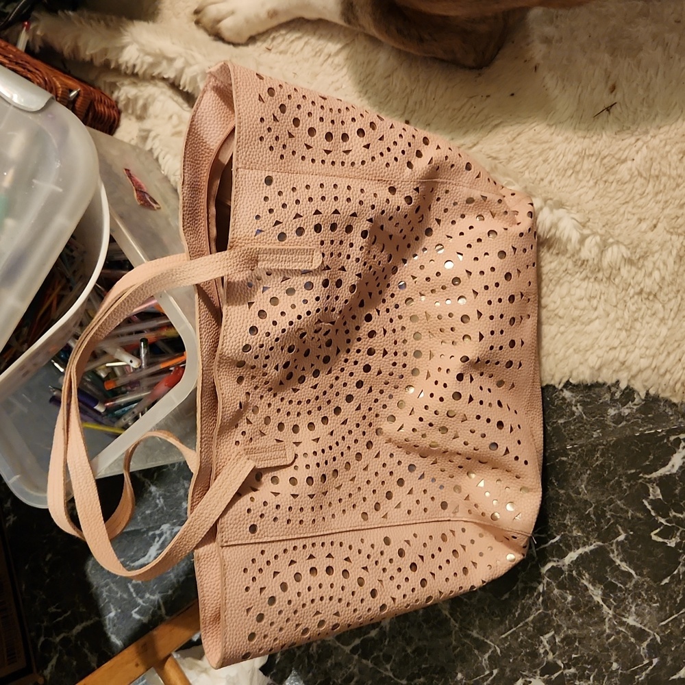 Big pink hobo bag